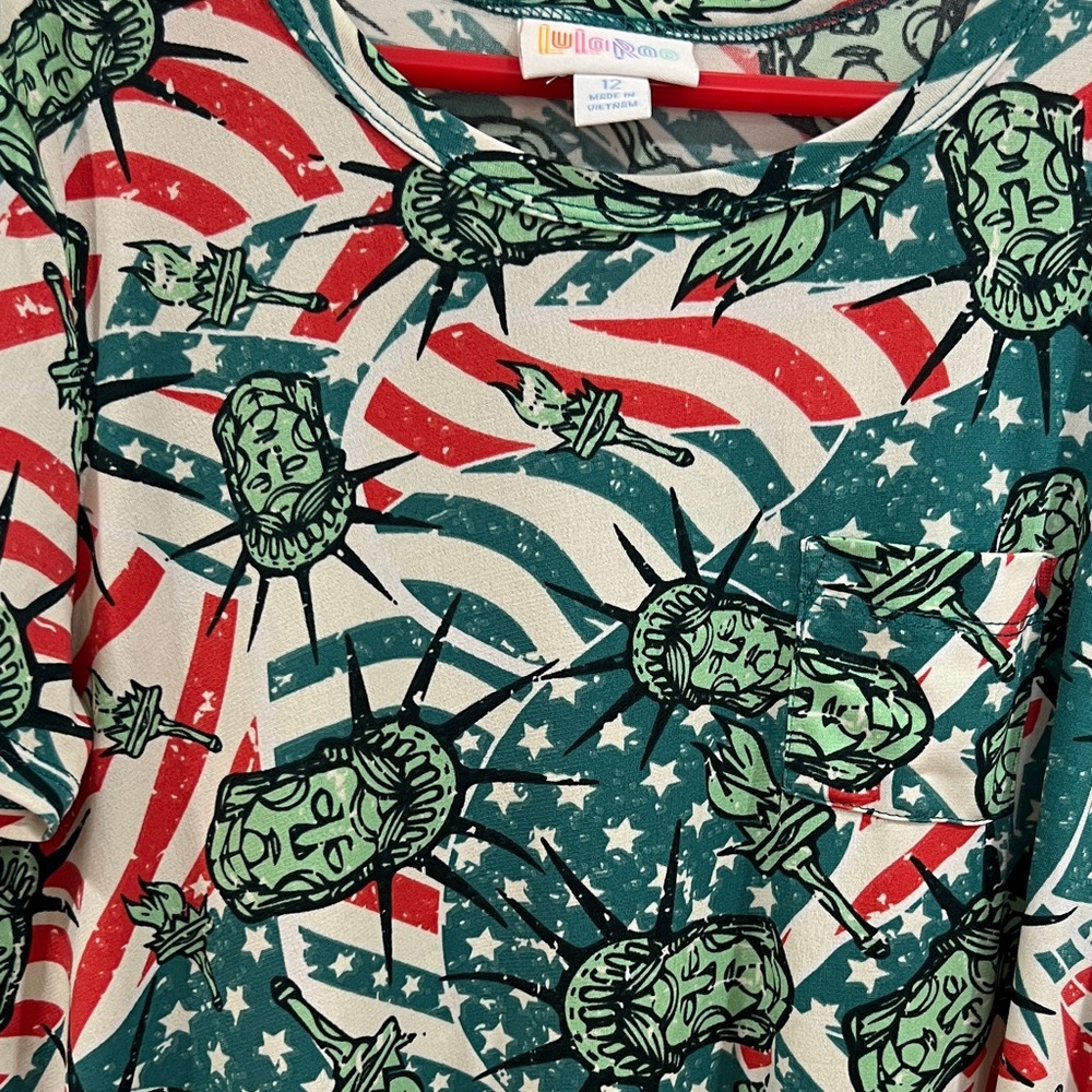 LulaRoe Statue of Liberty Dress size 12 - Picture 3 of 8